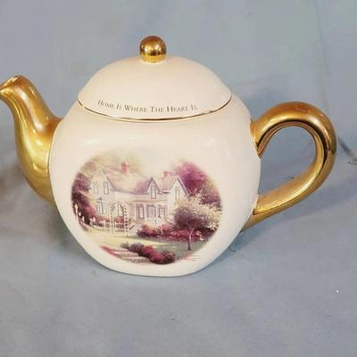 Thomas Kinkade Home Is Where.. Ceramic Teapot 