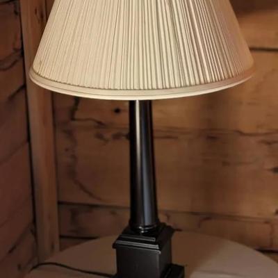 Simple Wood Base Lamp