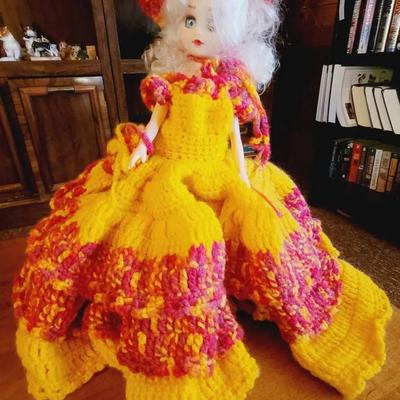 Unbranded Vintage Doll Sunset Southern Belle Crochet Dress