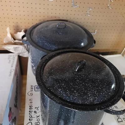 2pc Granite Ware Canning Or Stock Pots