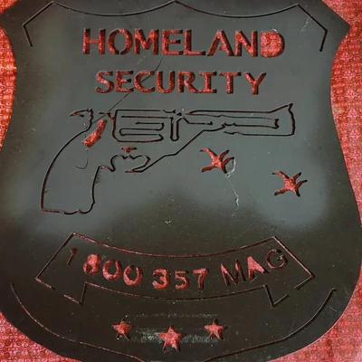 Homeland Security House Defense Laser Cut Metal Sign