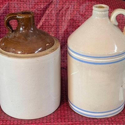 Pair Of Stoneware Jugs