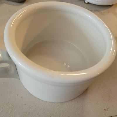 Hotel Style Chamber Pot - Unbranded Ironstone 