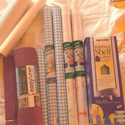 Collection Of Shelf Liners And Privacy Cling
