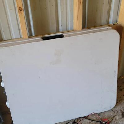 4pc Folding Tables Worn From Use