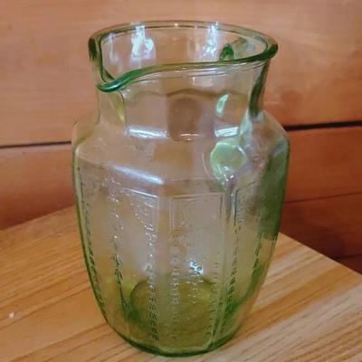 Anchor Hocking Uranium Green Princess Pitcher
