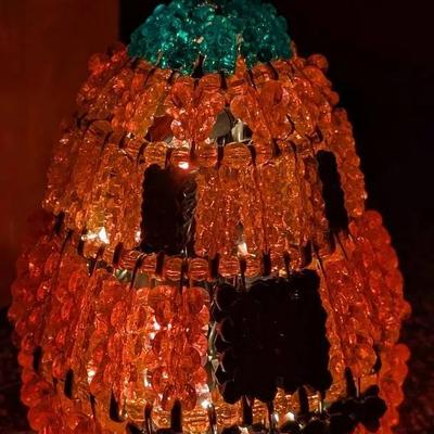 Vintage Light Up Beaded Jack-o'-lantern 