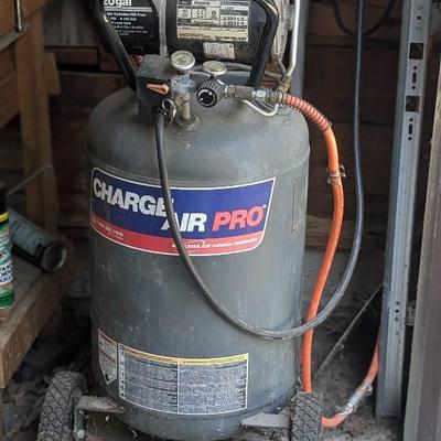 DeVilbiss Charge Air Pro 20-gallon air compressor. 