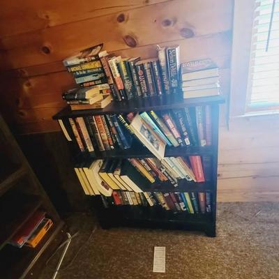 Dark Stained Solid Wood Bookcase