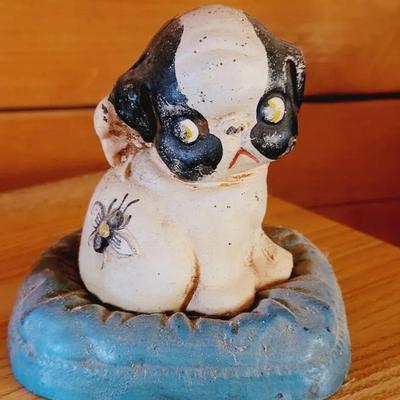 Cast Iron Puppy Boston Terrior Bank 