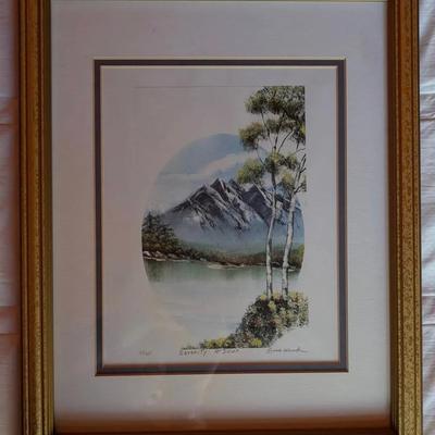 Serenity At Dawn By Rose Wood Signed Print 