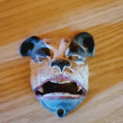 Antique Cast Iron Boston Terrior Bulldog Bottle Opener