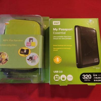 Portable 320g Hard Drive and Mp3 Speaker