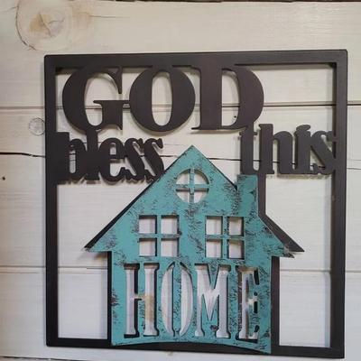 God Bless This House Metal Sign