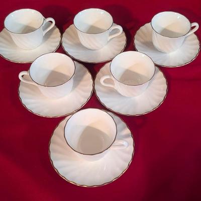 Wedgwood Espresso Cup And Saucer Set Of 6