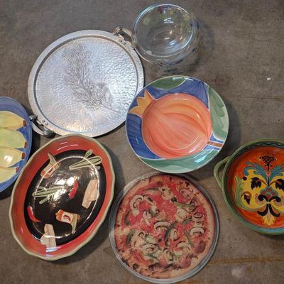 Collection Of Serving Platters And Bowls 