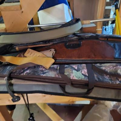 Huge Lot Of Long Soft Cases And Socks Some Cammo Some Solid
