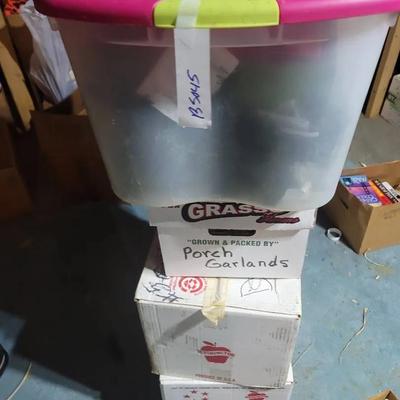 4 Boxes Of Christmas Ornaments And Decor