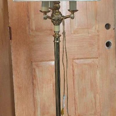 Brass Candelabra Floor Lamp