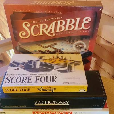 Game Lot Jenga Scrabble Monopoly And More