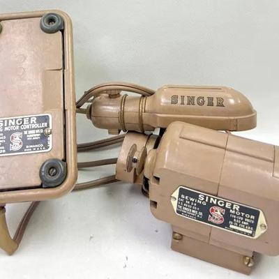 Vintage “Singer” Sewing Machine Motor & Controller