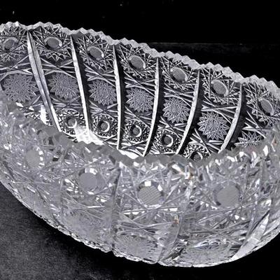 Crystal Oval Bowl