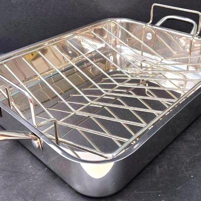 "Wolfgang Puck" Stainless Steel Roasting Pan