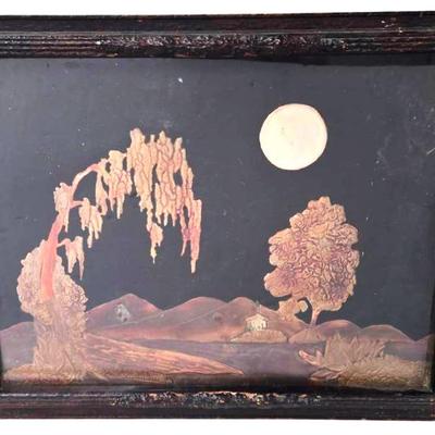 Japenese Reverse Glass Painting