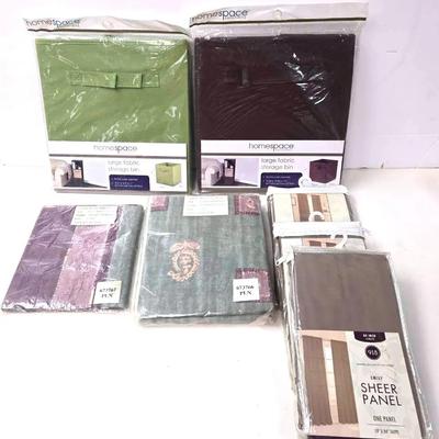 Sheer Panels, Storage Bins, and Others