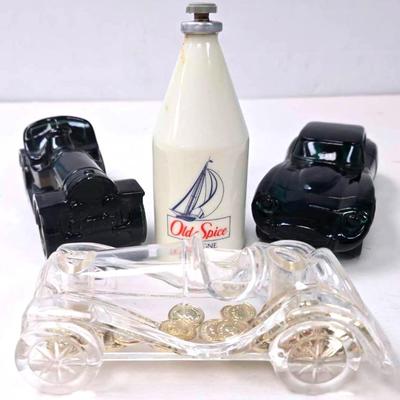 "Avon" Aftershave Car Decanters & "Old Spice" Cologne