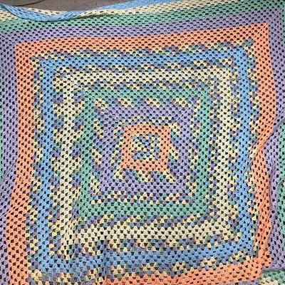 Homemade Crotchet Afghan Blanket 