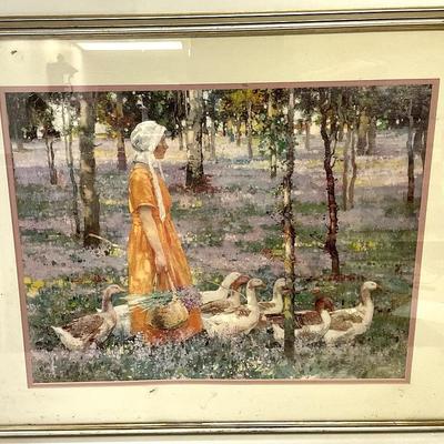 Henry Yeend King’s “ The Goose Girl” Painting 