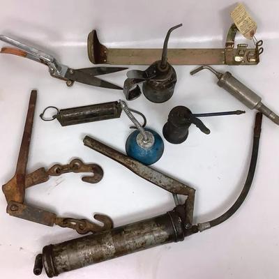 Load Binder, Oil Cans, Grease Guns, & More