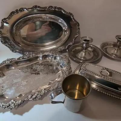 Electroplated Silver Pieces