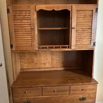 Ethan Allen Maple Wooden Dresser(78” H x 40” W x 18” D)