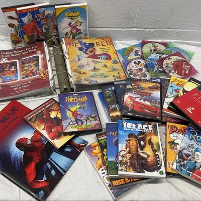 Disney & Family DVDs + Promo Binder – Pixar, Marvel, Classics