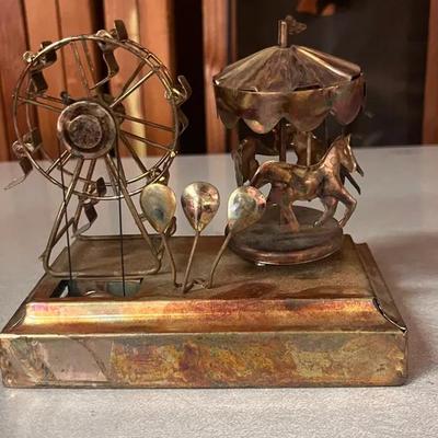 Berkeley Designs Carnival Miniature Carousel & Ferris Wheel Music Box