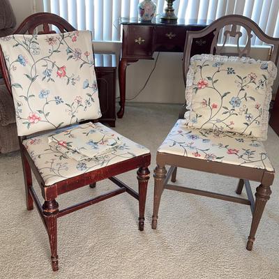 2 Vintage Wood Chairs