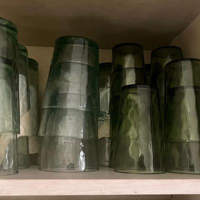 Blue Green 3 Sets Of Glassware 
