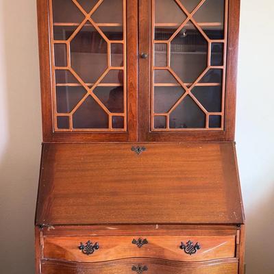 Antique Secretary Desk & Cabinet 