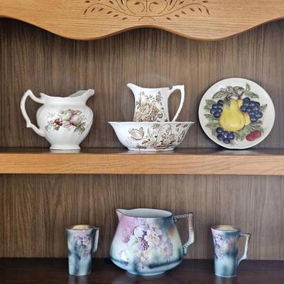 Floral And Fruit Ceramic Decor 