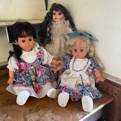 3 Vintage Dolls