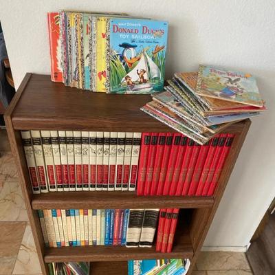 Vintage Little Golden Books + More & Bookshelf 