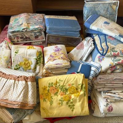 Huge Mystery Lot Vintage Linens