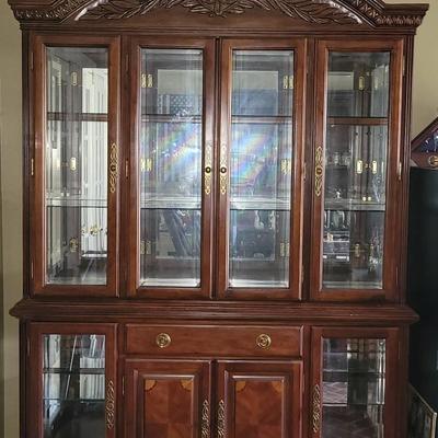 Beveled Glass Door China Cabinet