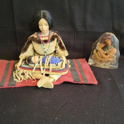 Hamilton Collection "Sacajawea" & Resin Statue