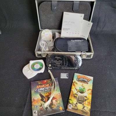 Sony PSP w/Case, 3 Games, Etc (No charging cable)