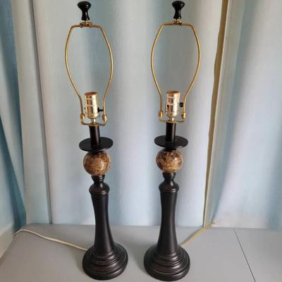 Pair Of Lamps (One Needs New Cord)