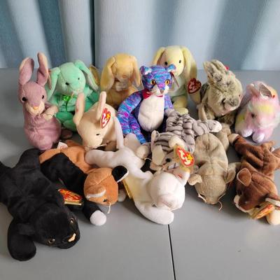 Beanie Babies-Cats and Bunnies