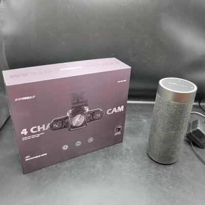 Pruveeo 4 Channel Dash Cam & ILive Platinum Bluetooth Speaker